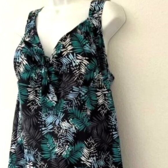 NEW TROPICAL PLUS TANKINI SWIMSUIT TOP - Picture 4 of 9